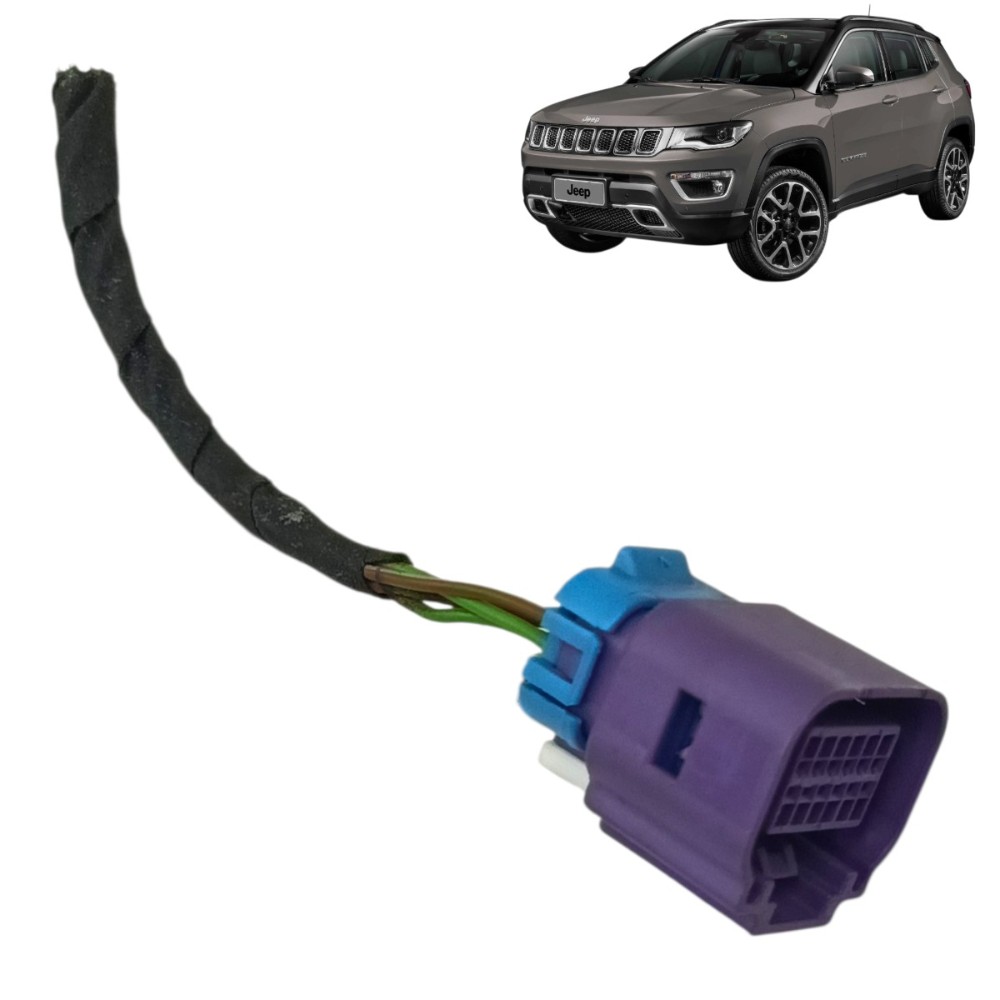 Plug Conector Sensor Temperatura Ar Externo Jeep Compass 20 Preto