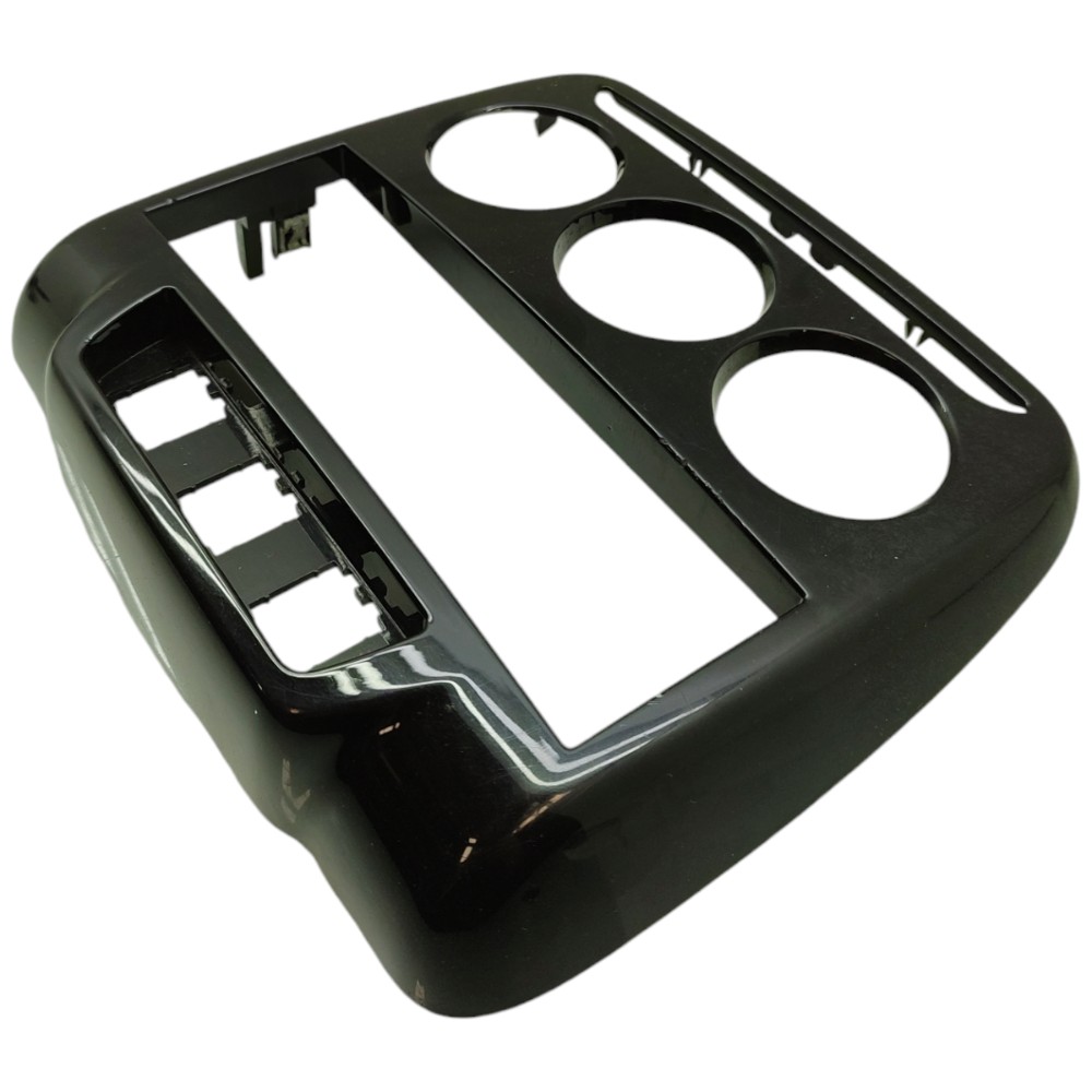 Acabamento Moldura Central Painel Citroen C3 Aircross 2012 Preto 2
