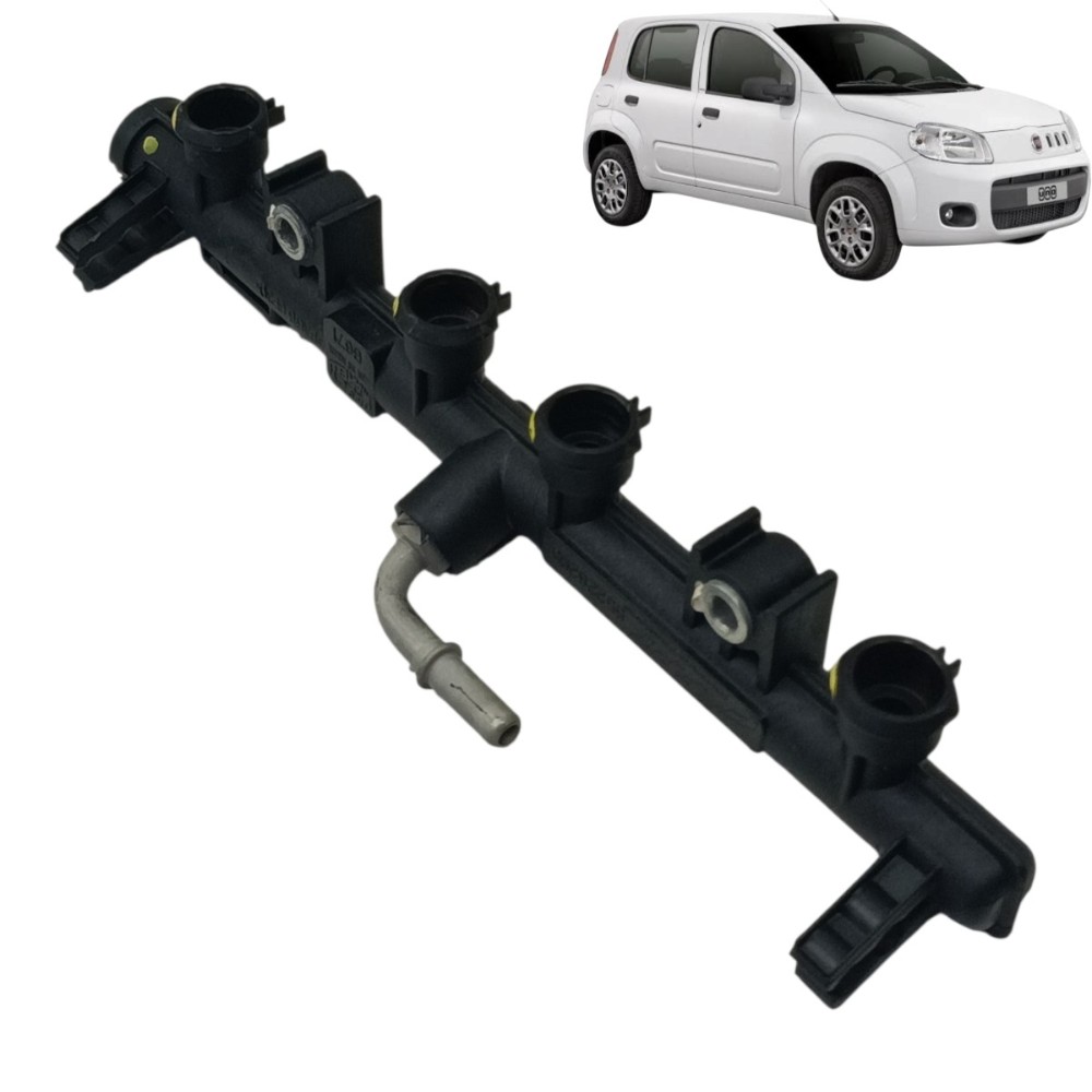 Flauta bico injetor fiat uno Vivace 1.0 evo 2012 2013 2014