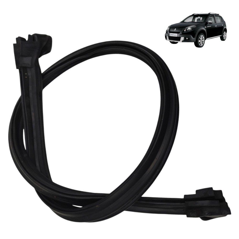 Borracha vedação churrasqueira Renault Sandero 2014 2013 12