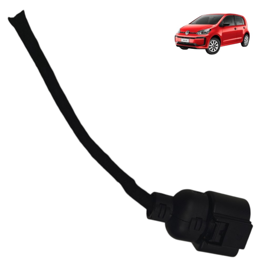Plug conector fechadura dianteira esquerda VW up 2016 2017 1