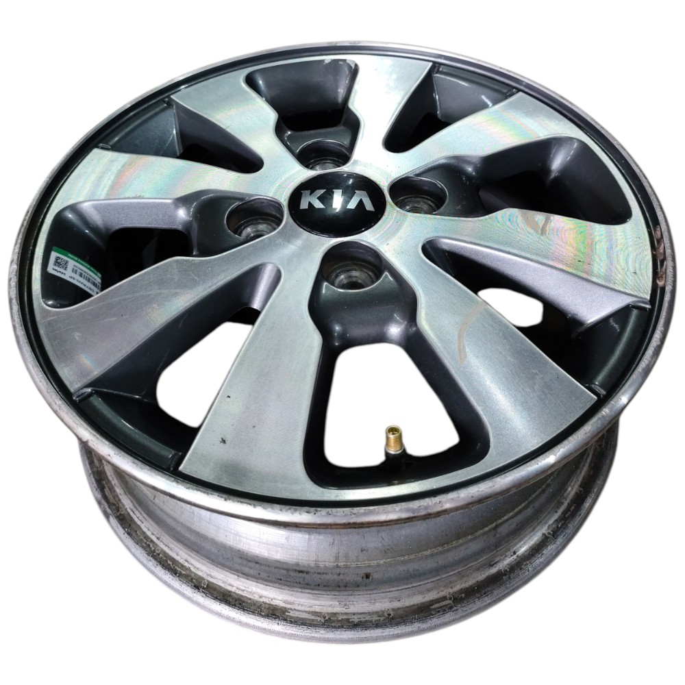Jogo Roda Liga Leve Aro 14 4×100 Kia Picanto 2016 Detalhes Grafite 7