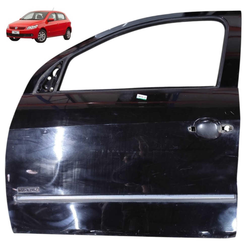 Porta Dianteira Esquerda Vw Gol G5 G6 G7 Detalhe Dianteira Esquerdo Preto