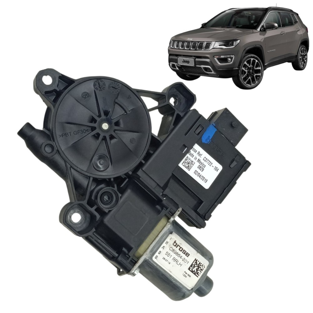 Motor Máquina Vidro Traseiro Esquerdo Jeep Compass 2019 2020