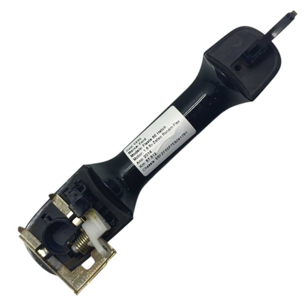 Maçaneta Externa Traseira Direita Ford Fiesta 2008 Á 2014 Preto Traseira 3