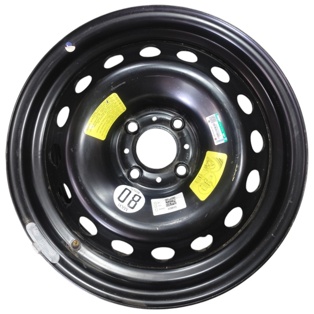 Roda Ferro Aro 16 4×108 Linha Peugeot 308 307 408 3008 C3 C4 Preto