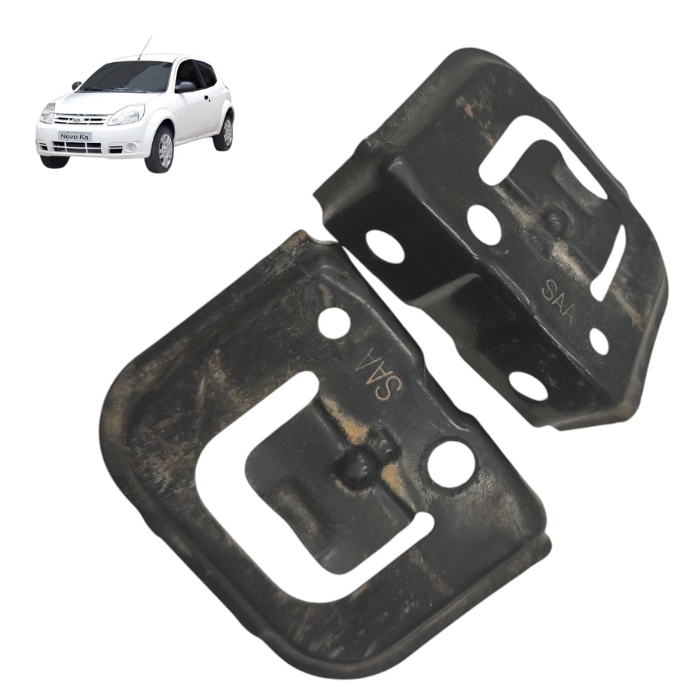 Par suporte guia parachoque traseiro Honda Fit 2004 2005 06 1