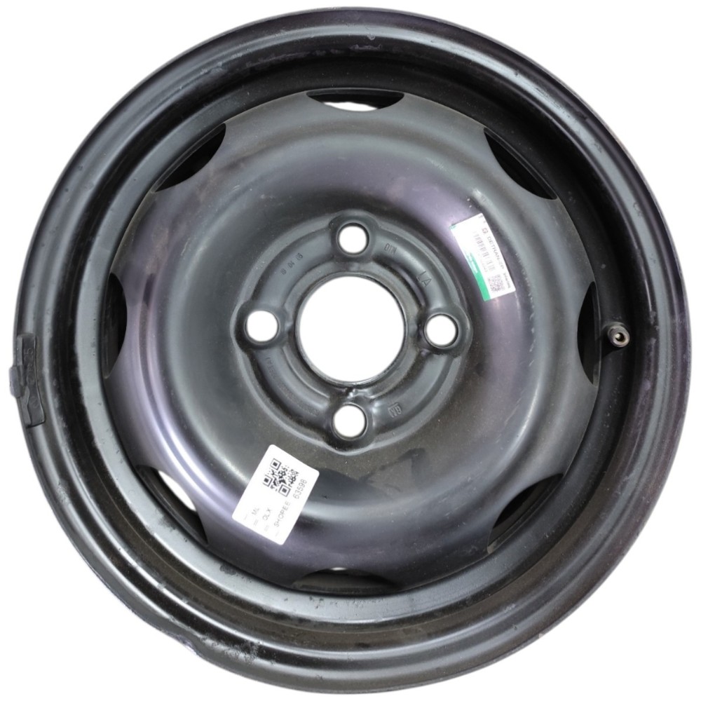 Roda Ferro Aro 13 4×10 Linha Gm Chevrolet Preto