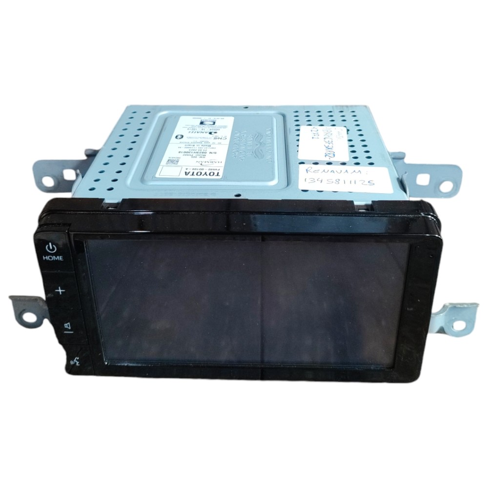 Radio Som Multimídia Original Toyota Yaris 2024 2023 2022 21 Preto 1