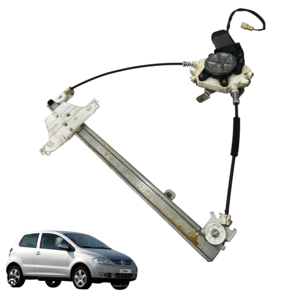 Máquina Vidro Dianteira Esquerda Vw Fox 2p 2003 Até 2008