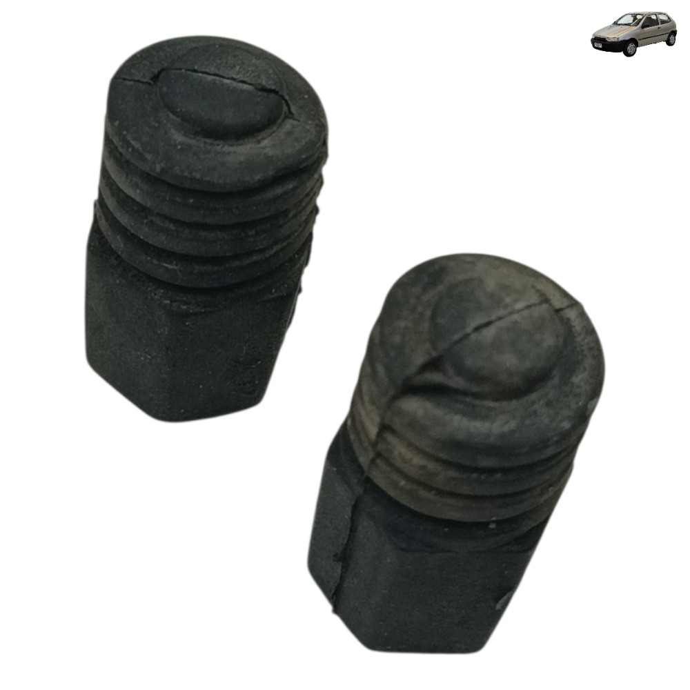 Par borracha batente capô fiat palio 1998 1999 2000
