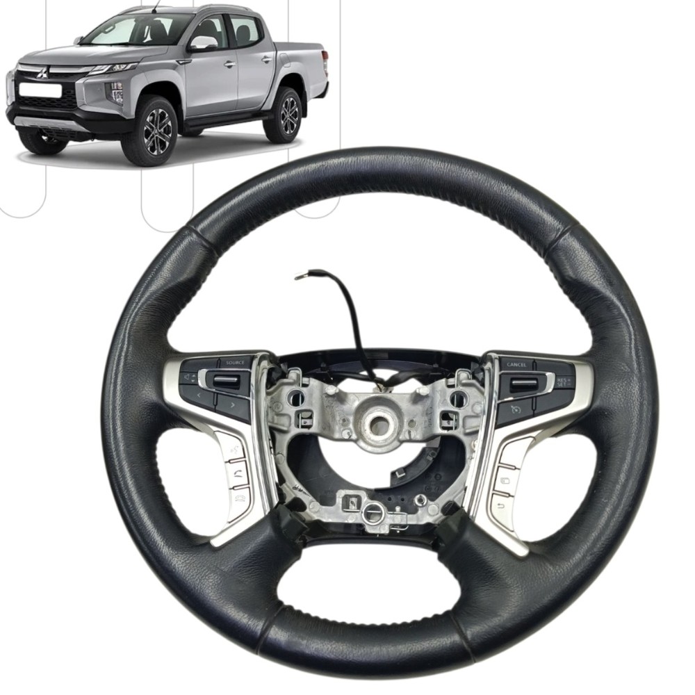 Volante Direção Com Comandos Mitsubishi L200 Triton 2024 23 Preto