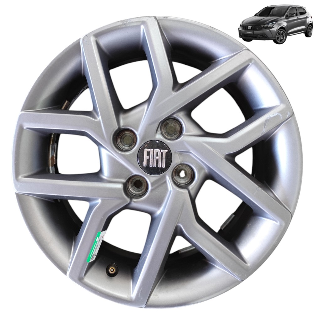 Roda Liga Leve Aro 15 4×98 Fiat Argo Cronos Pulse Strada Grafite 1