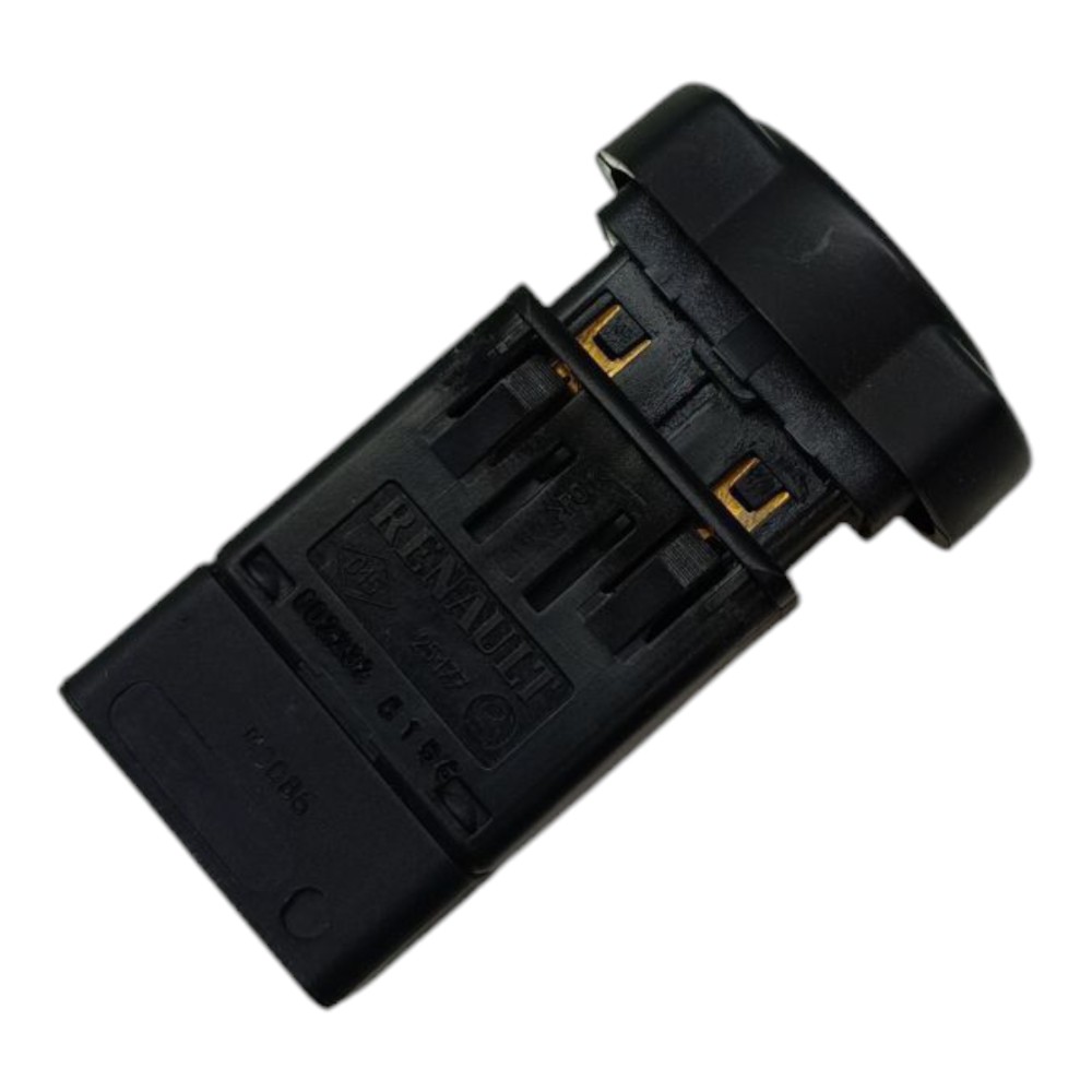 Botão Pisca Alerta Renault Logan 2007 2008 2009 2010 2011 12 Preto 3