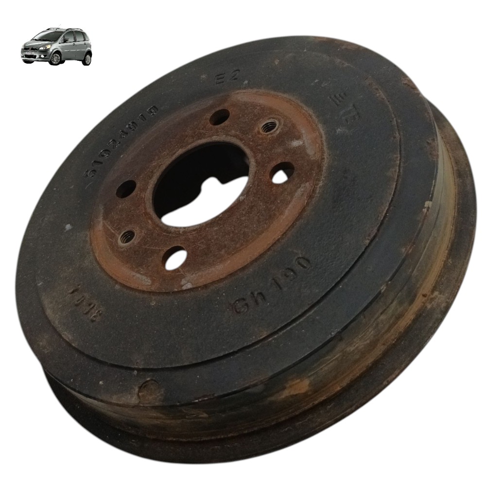 Panela tambor traseiro Fiat Idea 2011 2012 2013 2014 2015 16 1