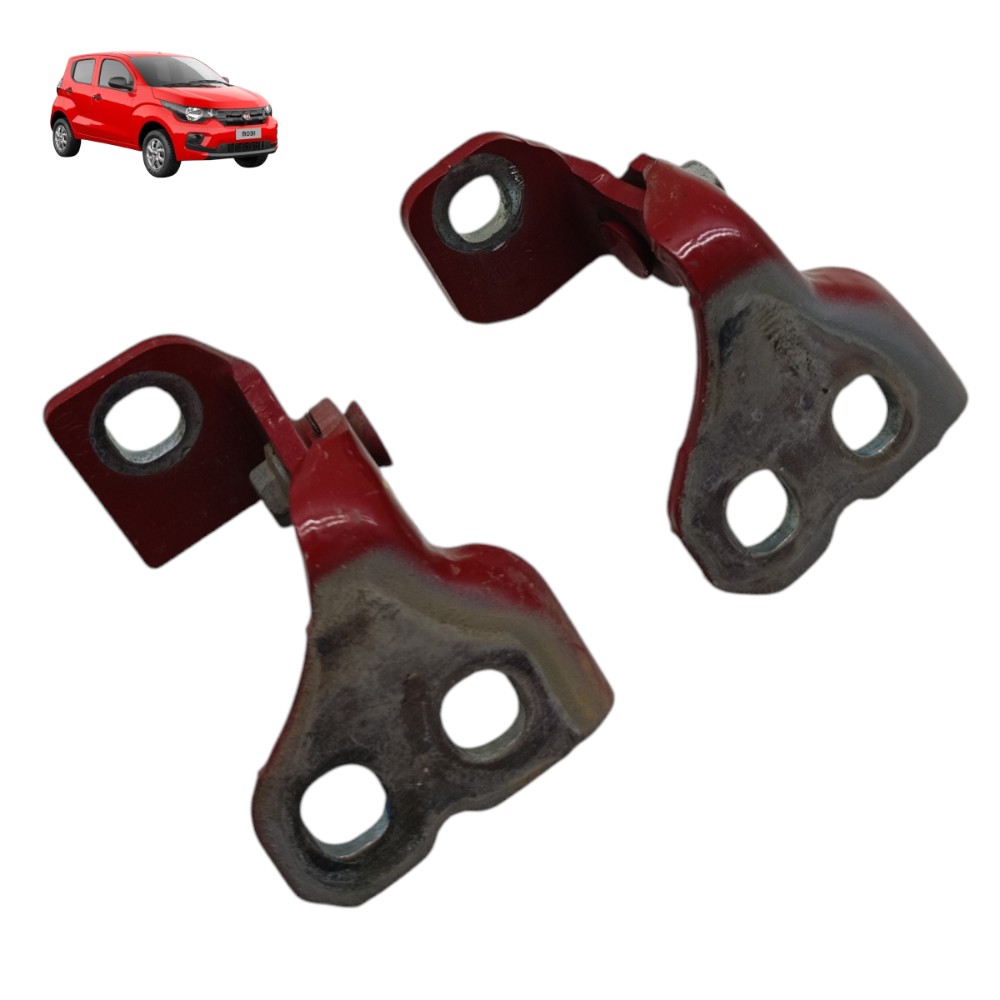 Par Dobradiça Porta Dianteira Direita Fiat Mobi 2017 2018 19 1