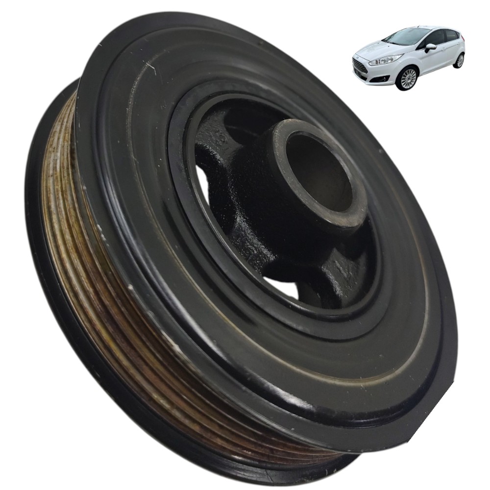 Polia virabrequim Ford New Fiesta 1.6 Sigma 2014 2015 2016 1