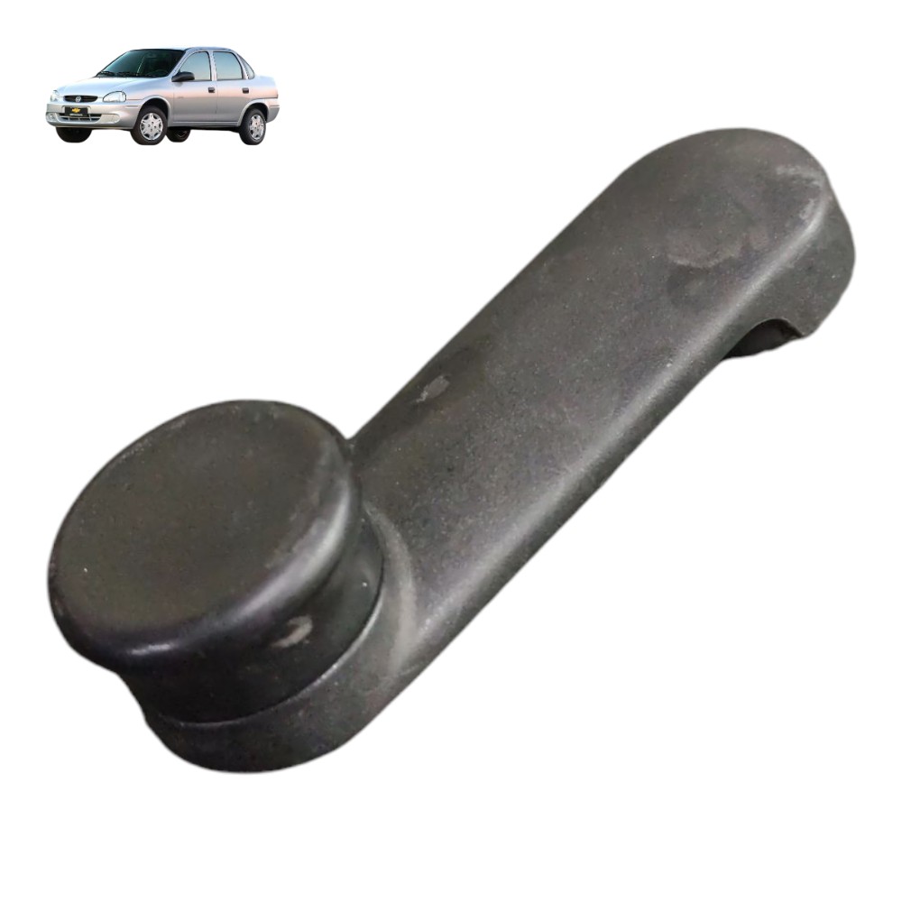 Manivela Vidro Porta Gm Corsa Classic Celta 2008 2007 2006 Preto 1