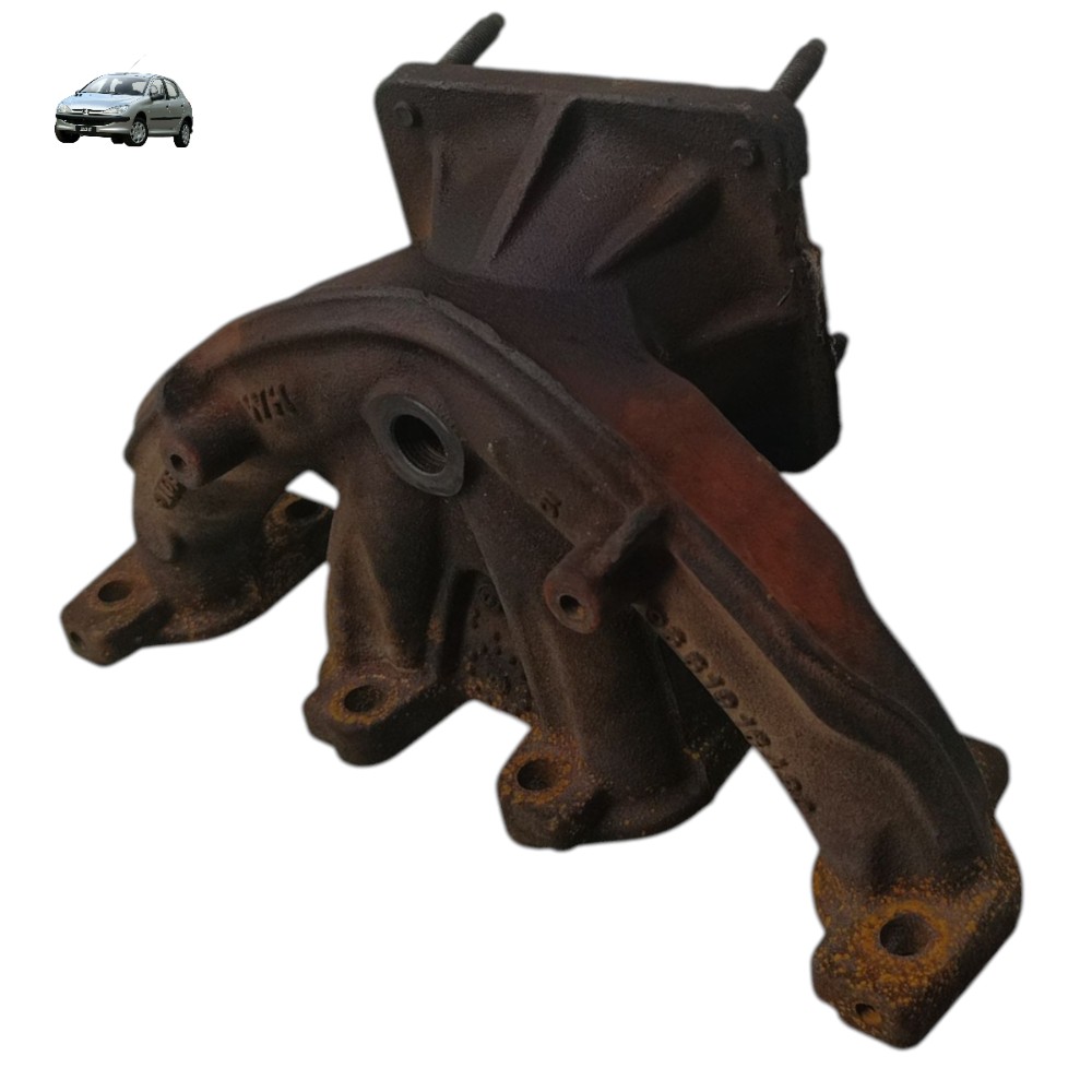 Coletor Escape Peugeot 206 207 C3 1.4 8v 2008 2009 2010 2011 1