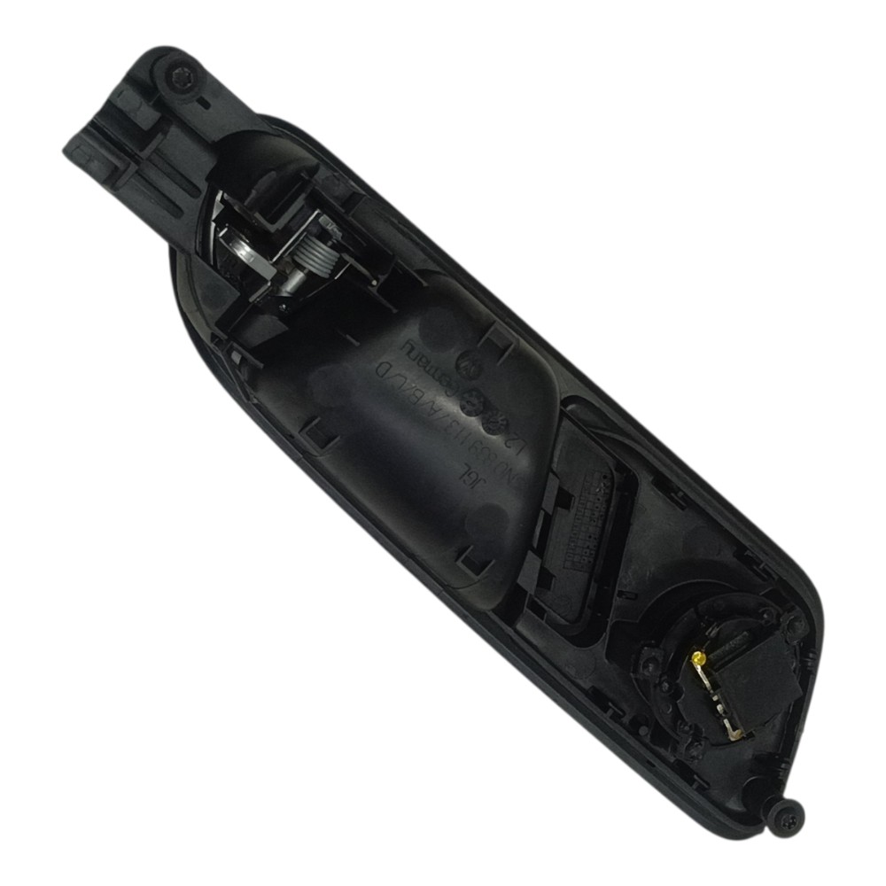 Maçaneta Interna Traseira Esquerda Vw Tiguan 2011 2012 2013 Preto/prata Traseira 3