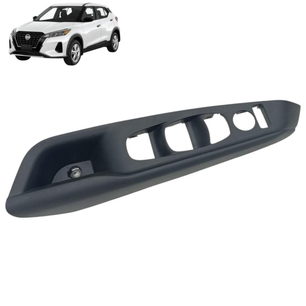Moldura Comando Vidro Dianteiro Esquerdo Nissan Kicks 2024