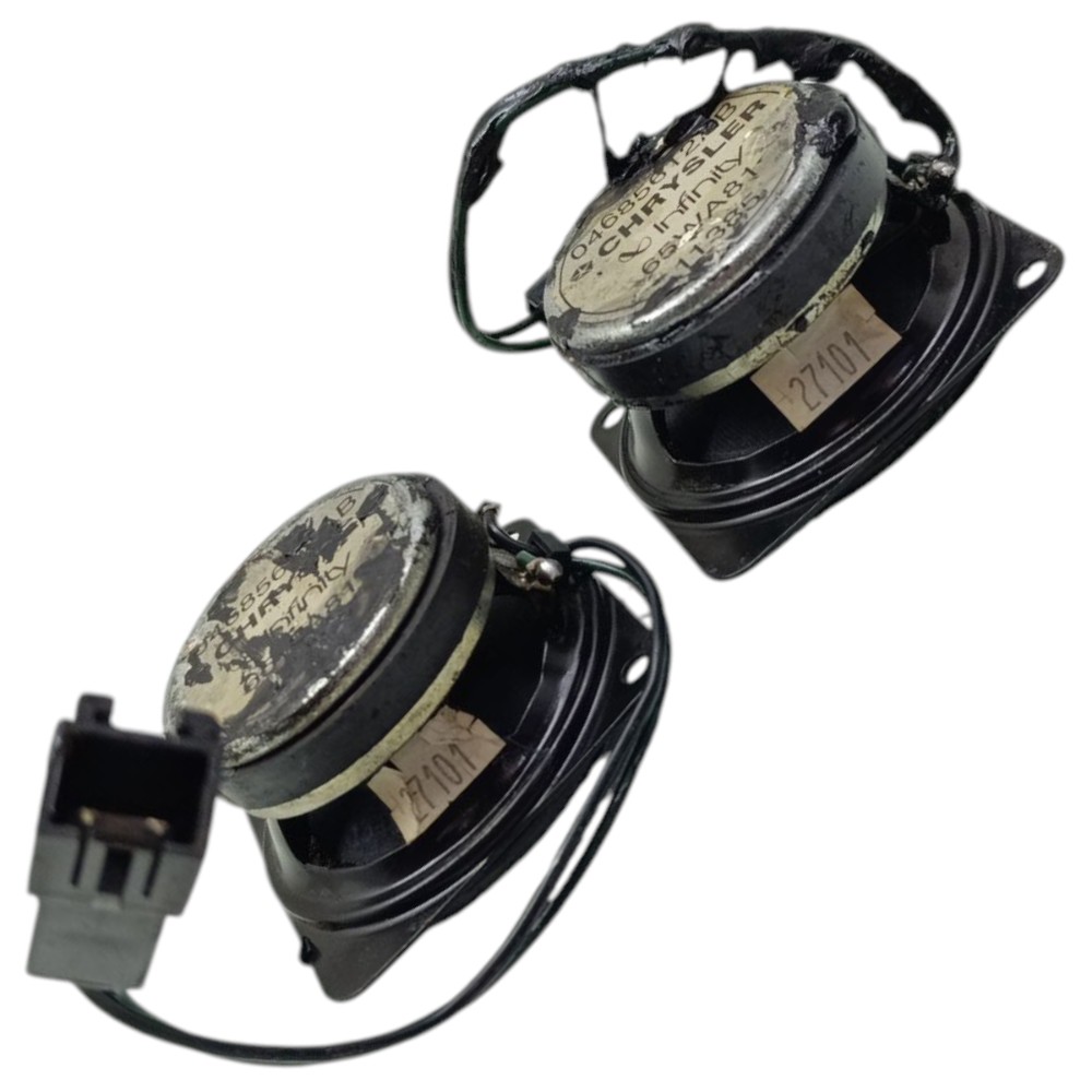 Par Tweeter Porta Malas Chrysler Grand Caravan 1999 2000 Preto 2