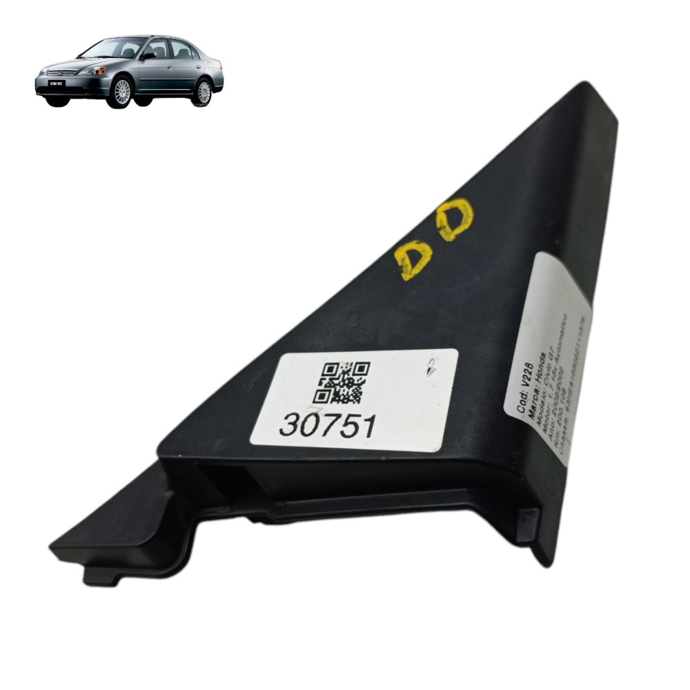 Acabamento Interno Retrovisor Direito Honda Civic G7 2002 03