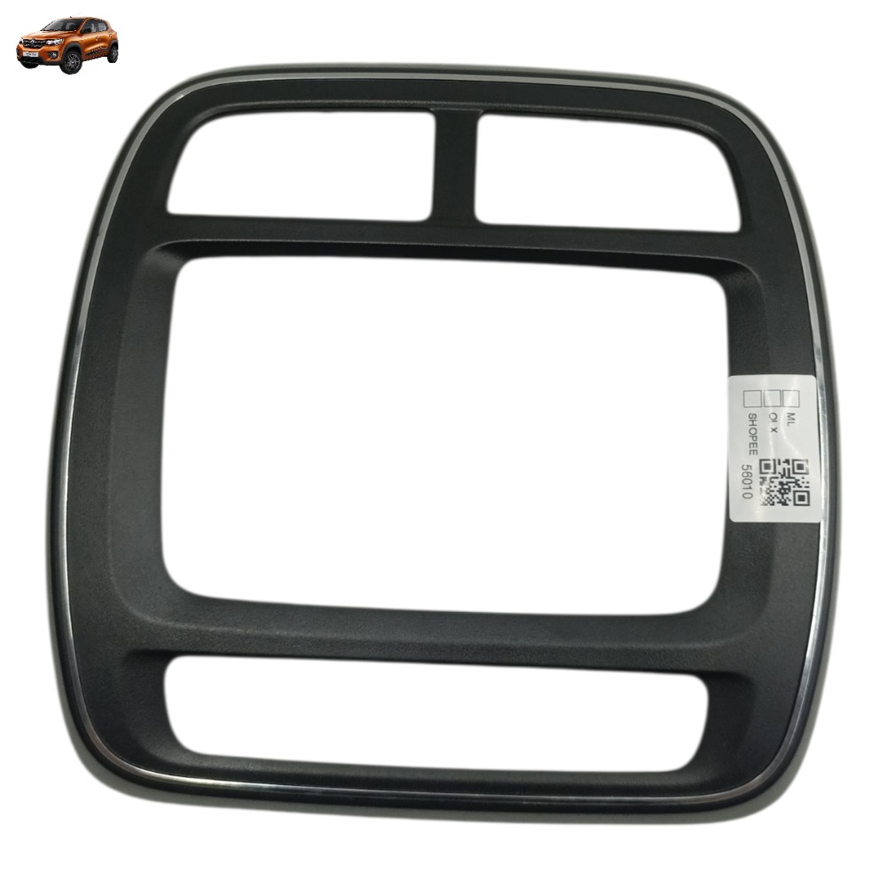 Moldura Central Painel Multimidia Renault Kwid 2022 2023 Preto 1