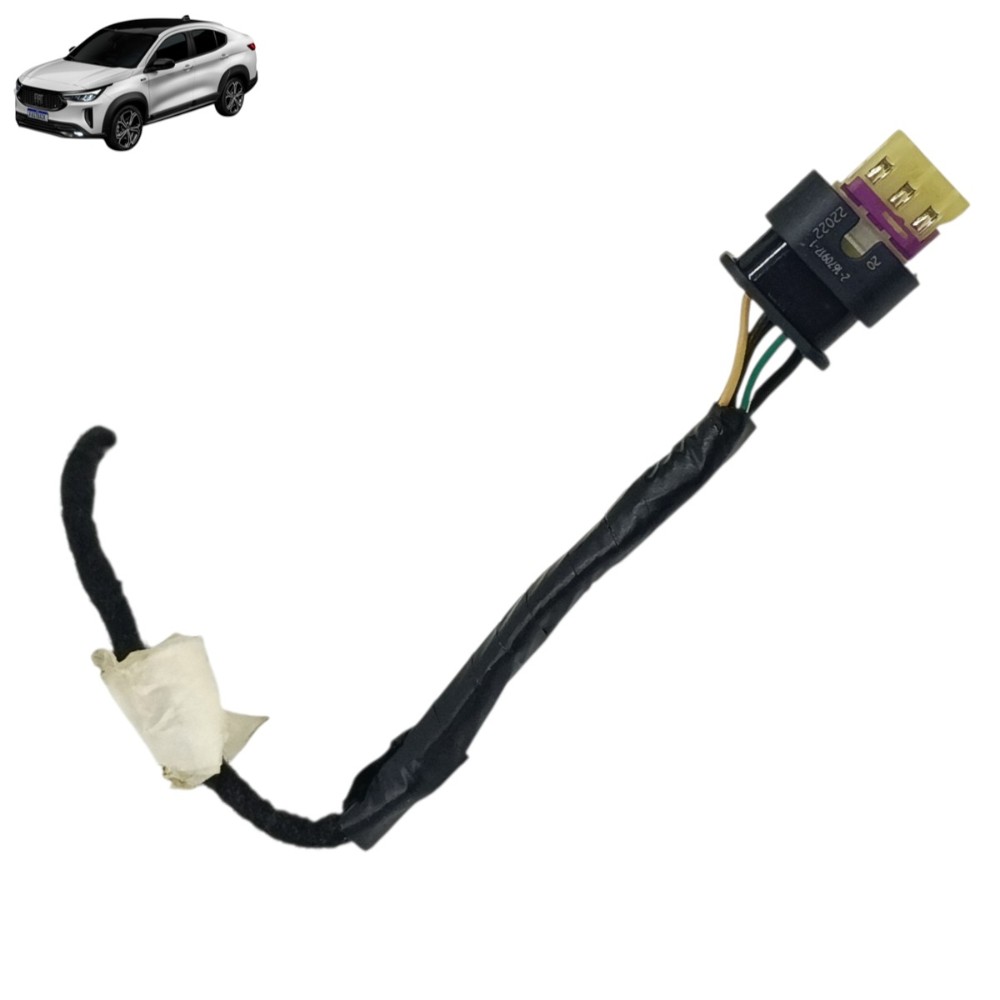 Plug conector botão abertura tampa traseira fiat fastback 24