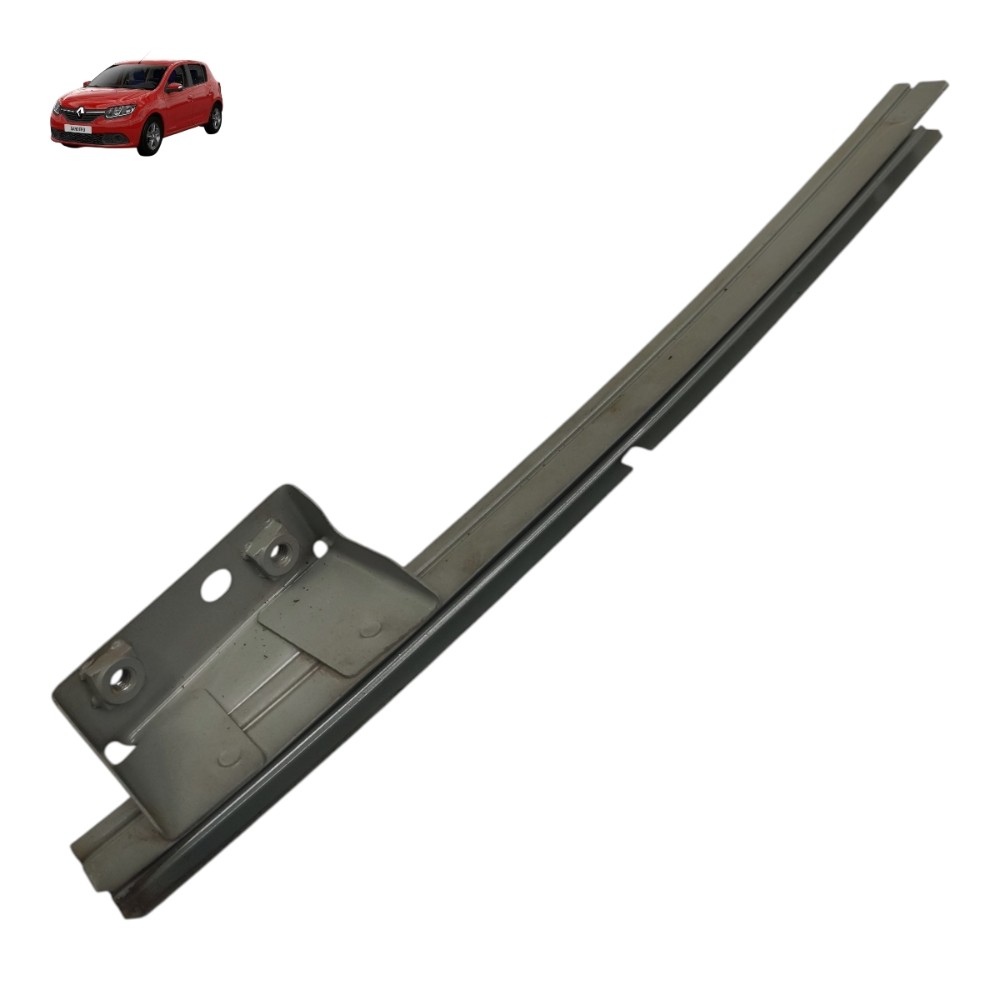 Guia Vidro Porta Dianteira Esquerda Renault Sandero 2016 17 Cinza 1