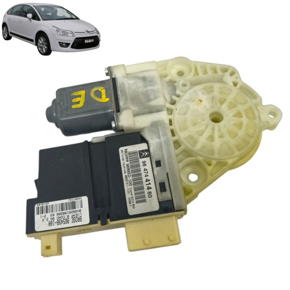 Motor Máquina Vidro Dianteira Esquerda Citroen C4 2009 2010
