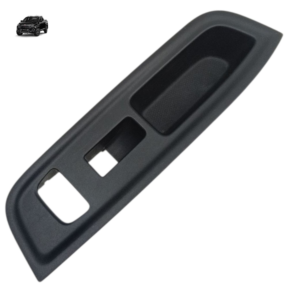 Puxador Moldura Porta Dianteira Direita Fiat Toro 2019 2020 Preto 1
