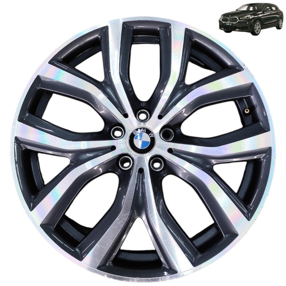 Roda Aro 19 5×112 Bmw X2 F39 2018 2019 2020 2021 2022 Riscos Diamante