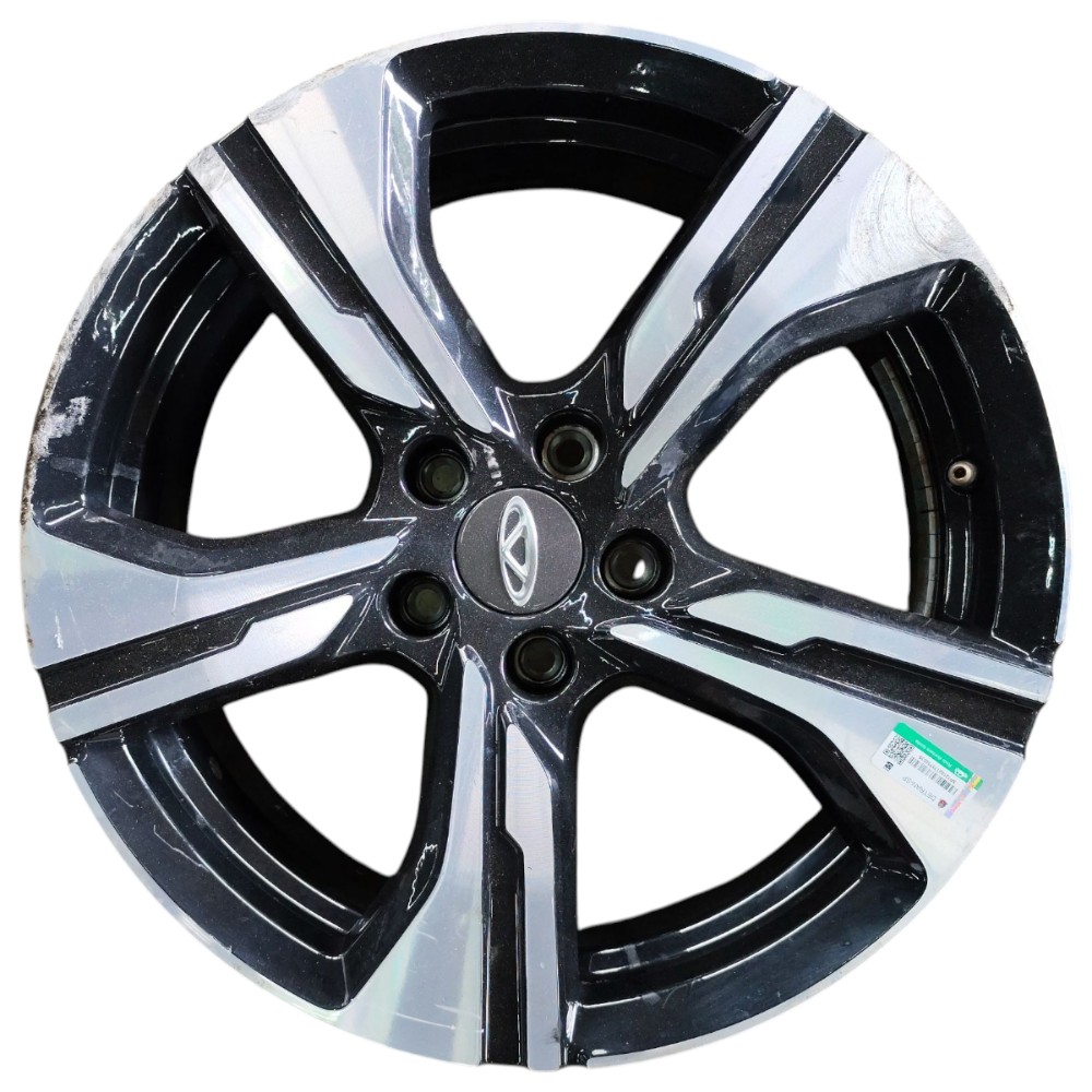 Jogo Roda Aro 17 5×108 Chery Tiggo 5x 2025 2024 Detalhes – Preto Diamantado 2
