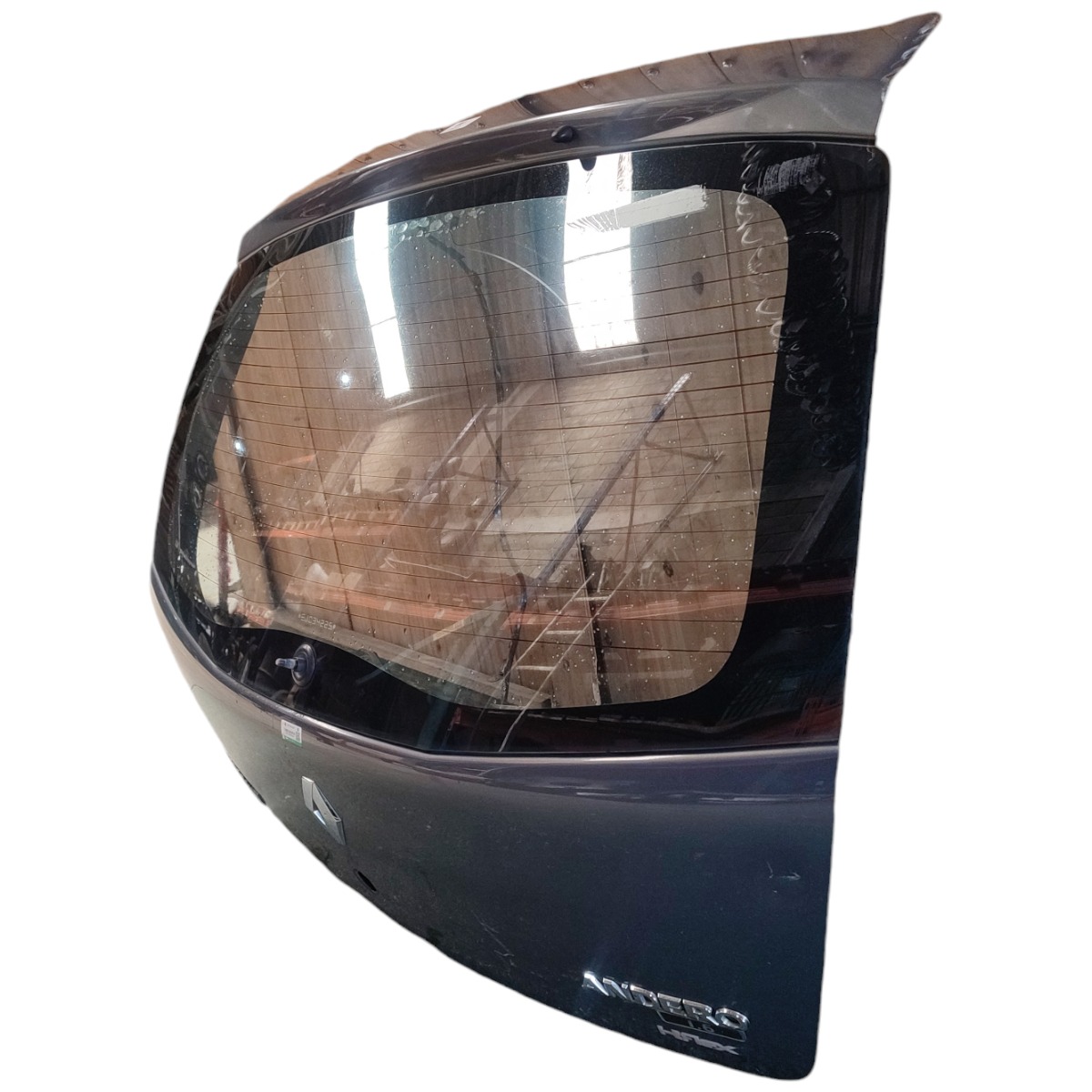 Tampa Traseira Renault Sandero 2008 2009 2010 2011 Detalhe Cinza-escuro 3