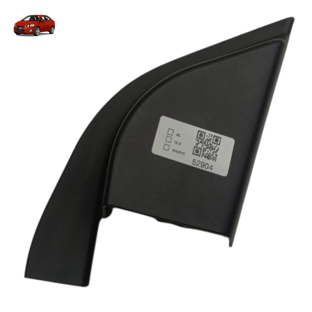 Acabamento interno retrovisor direito GM Sonic 2012 2013 14 1