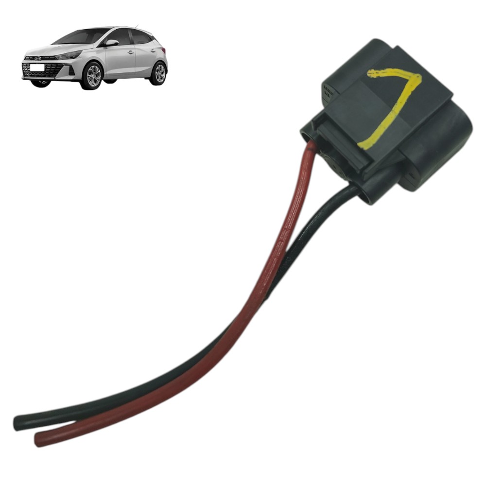 Plug conector ventoinha radiador Hyundai HB20 1.6 Aut 2020 1