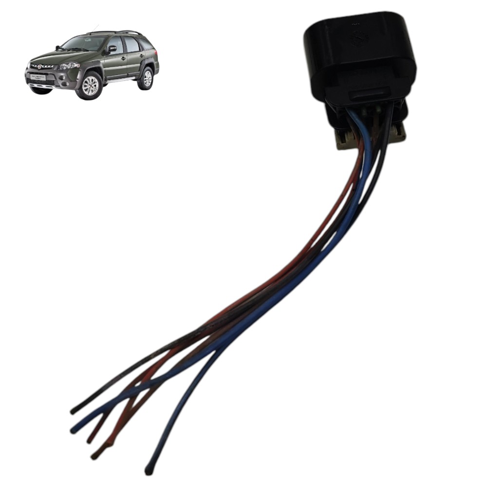 Plug conector corpo borboleta Tbi Fiat Palio 1.8 8V motor GM 1