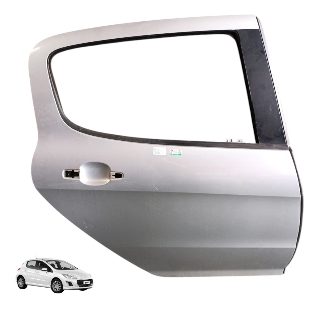 Porta Traseira Direita Peugeot 308 2011 2012 2013 2014 2015 Traseira Direita Prata 1
