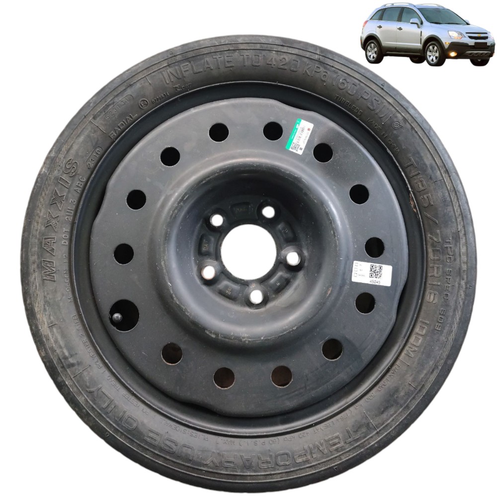 Estepe fino aro 16 GM Captiva Sport 2008 2009 2010 2011