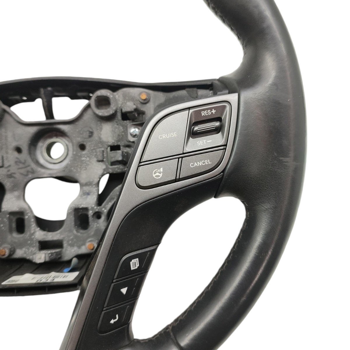 Volante Direção Comandos Hyundai Santa Fé 2015 Com Desgaste Preto 4