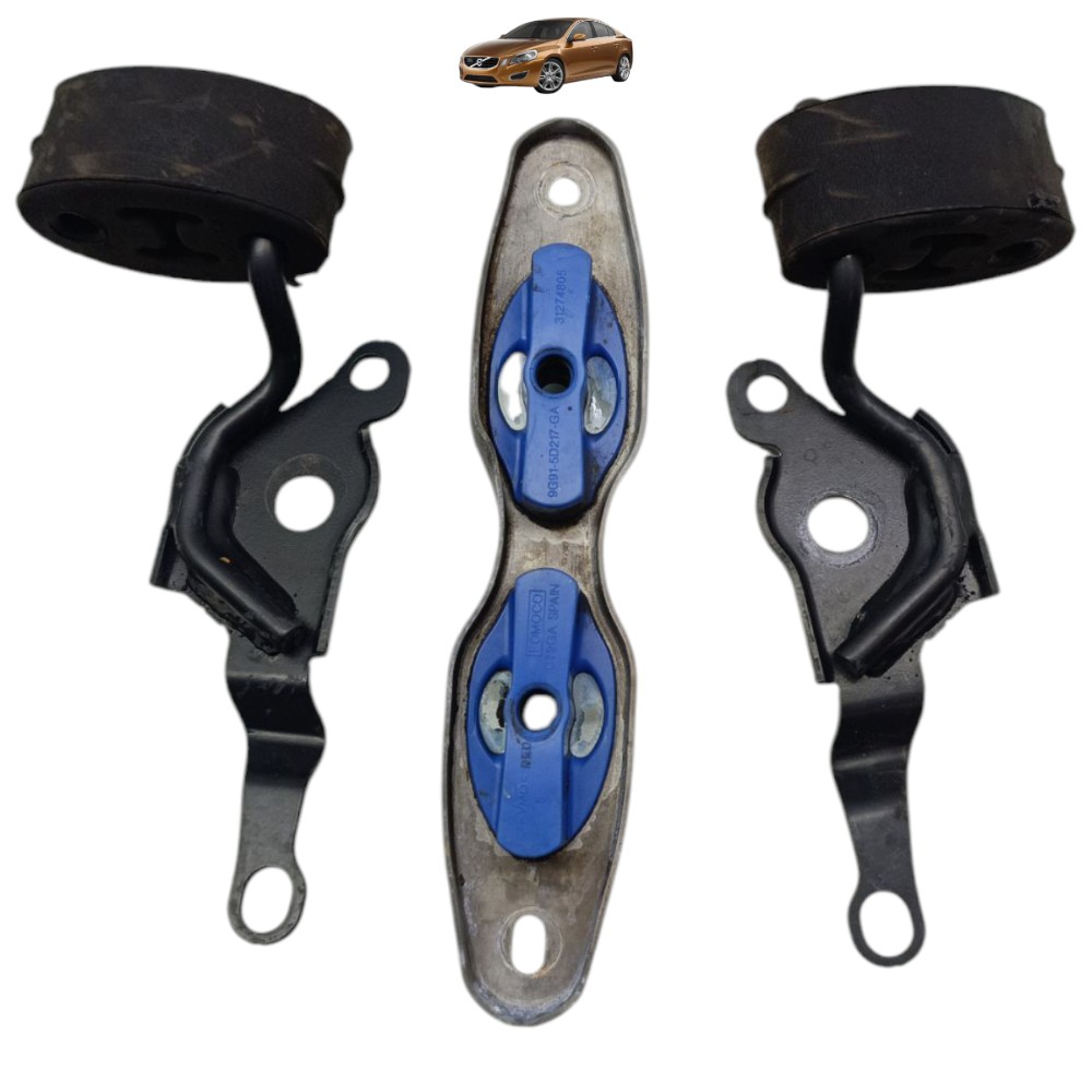 Kit Suporte Coxim Escapamento Volvo S60 T4 2011 2012 2013 14 1