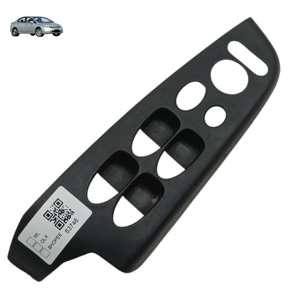 Moldura Comando Dianteira Esquerda Honda Civic 2007 2008 1