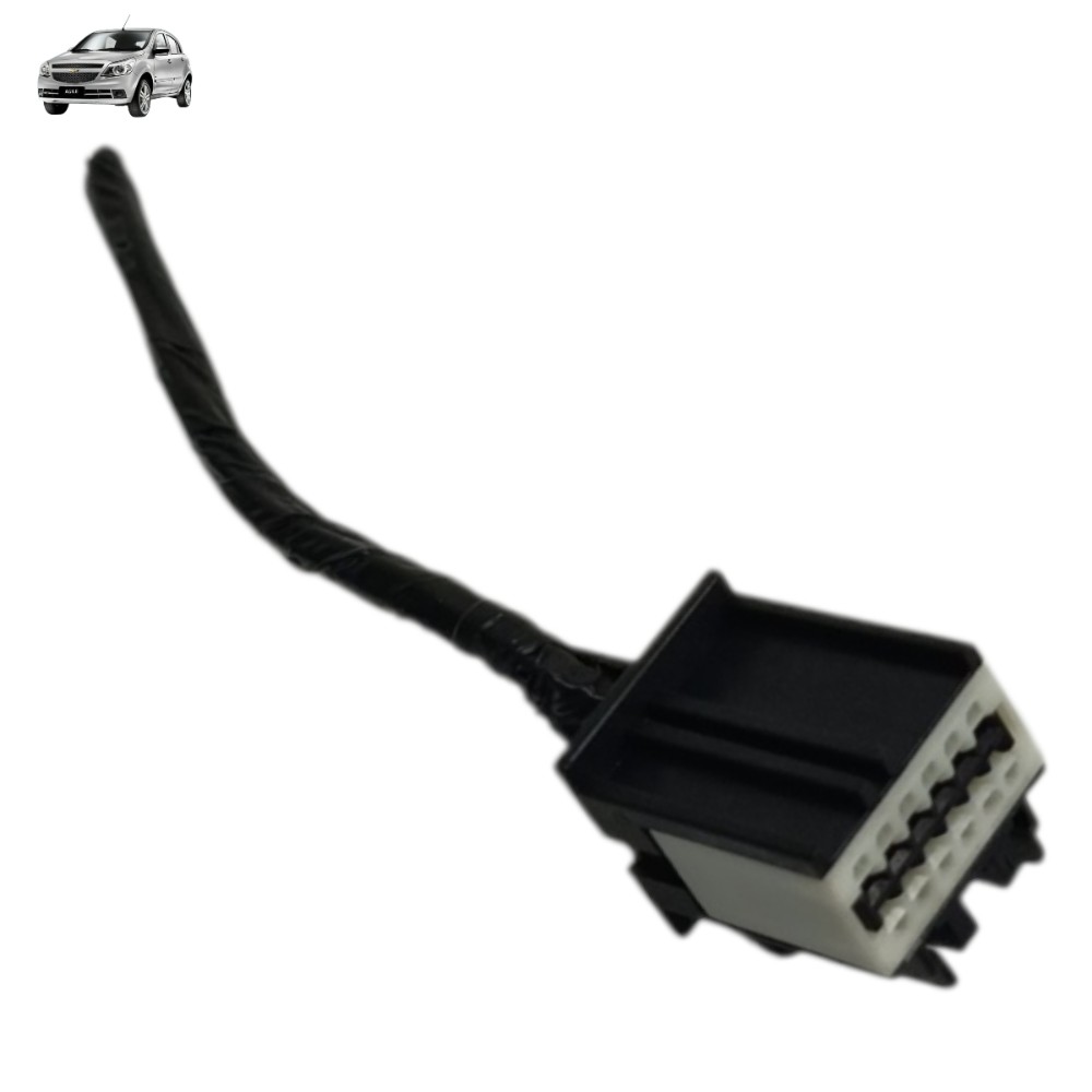 Plug Conector Botão Comando Farol Gm Agile 2010 2011 2012
