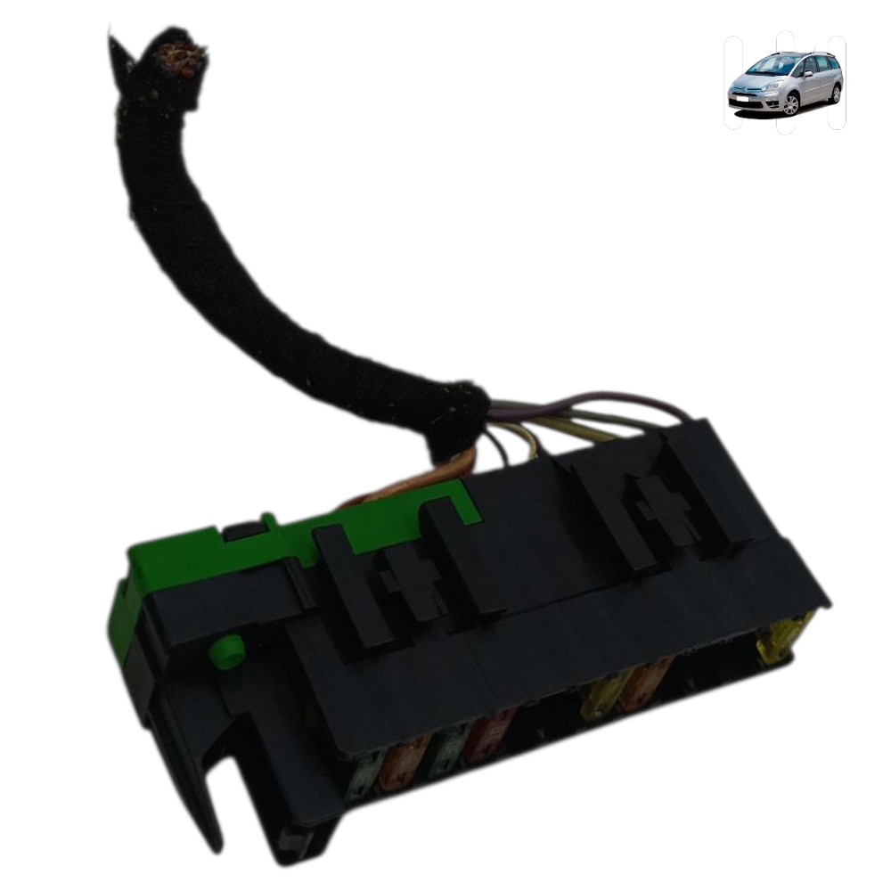 Caixa fusível menor Citroen Grand C4 Picasso 2.0 Aut 2008 09