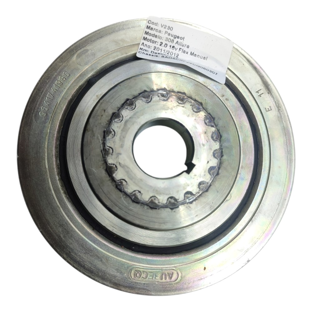 Polia Virabrequim Peugeot 308 2.0 16v 2011 2012 2013 2014 15 2