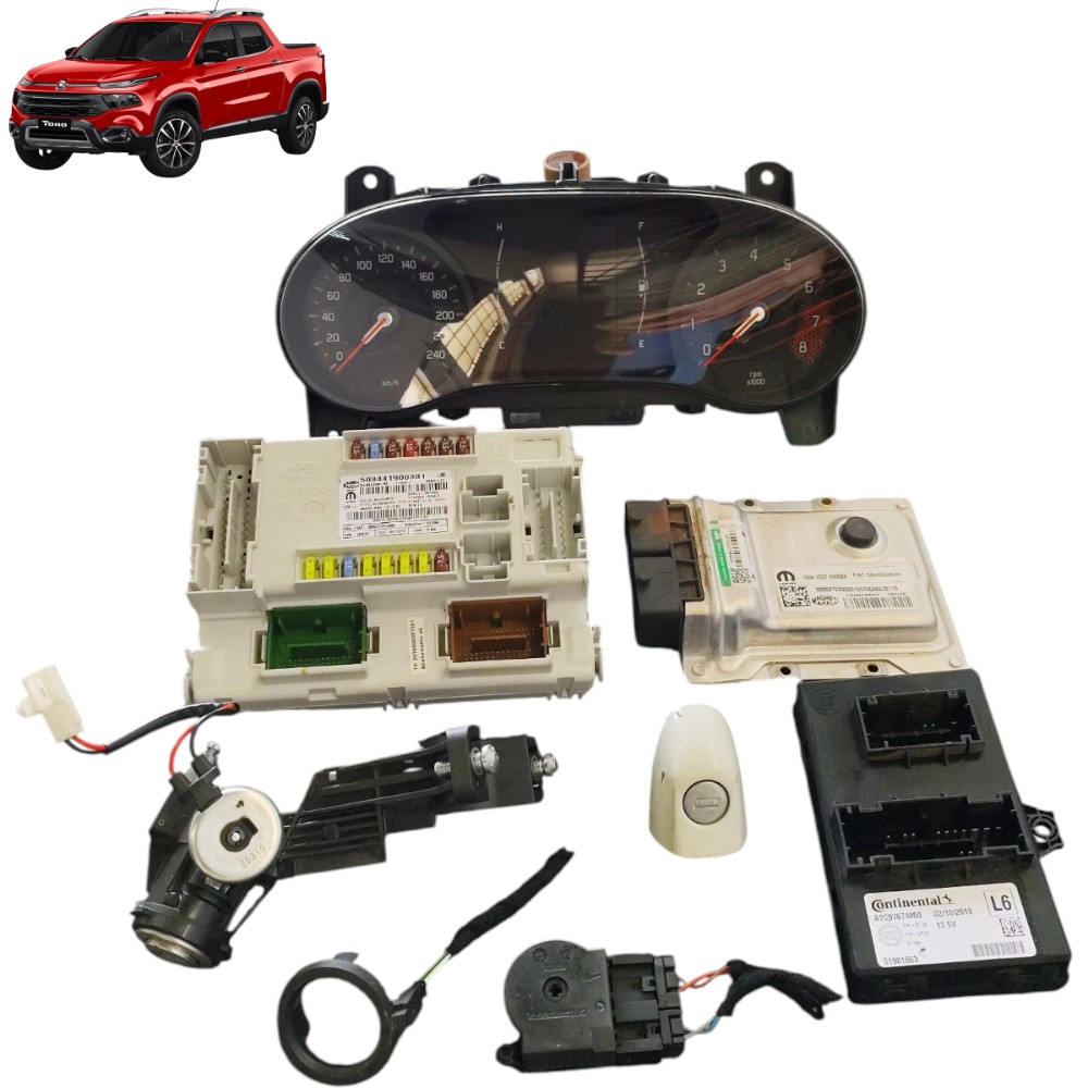 Kit code módulo injeção sem chave Fiat toro 1.8 Flex 2020 1