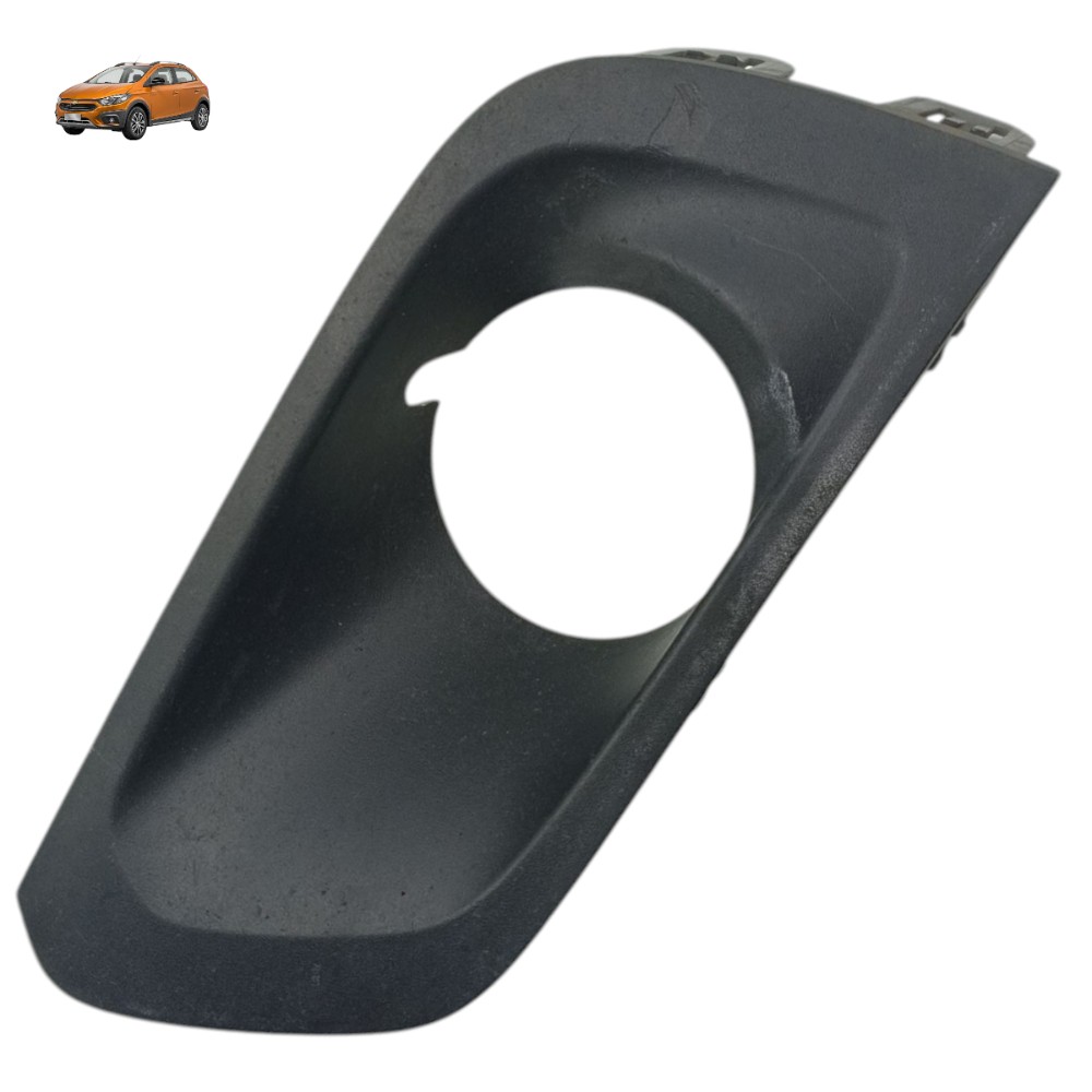 Moldura Farol Milha Lado Esquerdo Gm Onix 2017 2018 2019 Preto Esquerdo 1