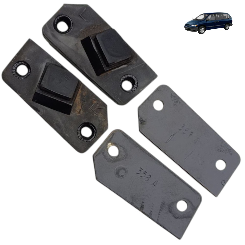 Par Batente Tampa Traseira Chrysler Grand Caravan 1999 2000