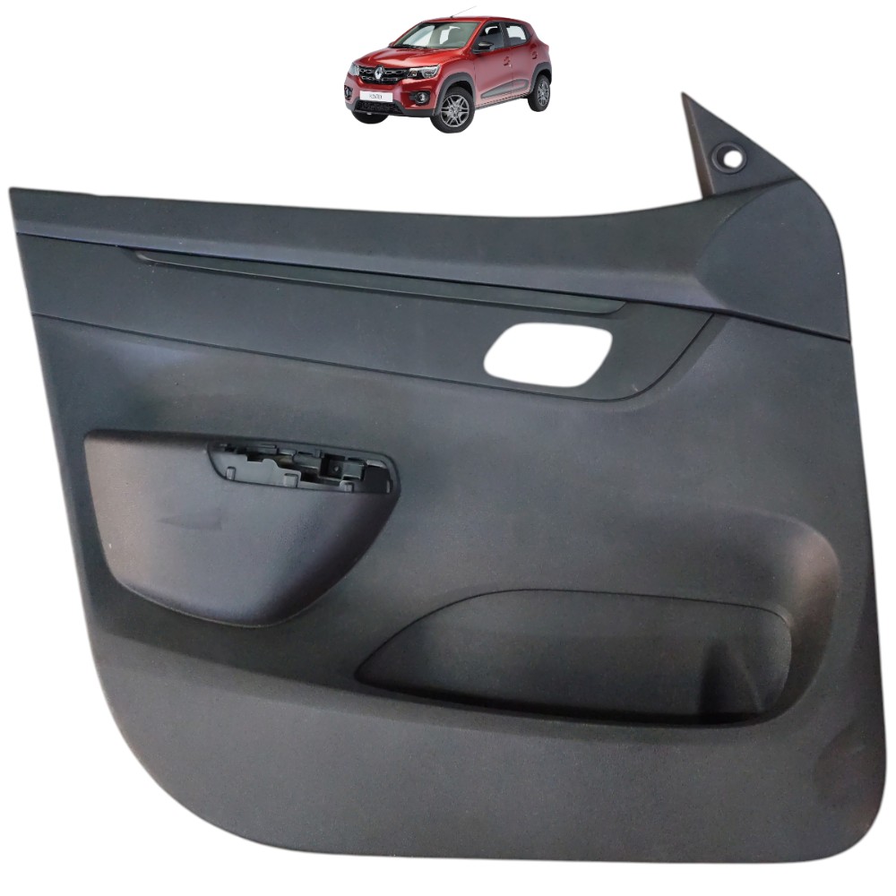 Forro Porta Dianteira Esquerda Renault Kwid 2022 2023 Preto 1
